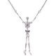thumbnail image 1 of Collar con colgante de calavera de Halloween, decoraciones para fiesta de Halloween, collares de joyería de esqueleto gótico para mujeres y hombres, 1 of 5