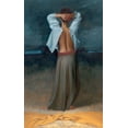 thumbnail image 2 of Frosch, Olivier 16x24 White Modern Wood Framed Museum Art Print Titled - Girl in the Night, 2 of 4