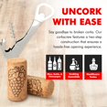 thumbnail image 3 of Chef Craft Select Bottle Opener and Corkscrew, 5.5 inches in Length, Nickle Plated, 3 of 7