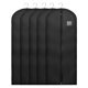 thumbnail image 1 of Funda antipolvo no tejida, funda para guardar abrigos de 5 piezas, grande, 60 x 140 cm, negra, funda antipolvo para ropa no tejida, bolsa colgante negra, 1 of 5
