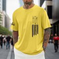 thumbnail image 2 of NIEWTR Plus Size American Flag Shirts for Men 4th of July Patriotic Short Sleeve T-Shirt Summer Gym Workout Tops(Yellow,XL), 2 of 4