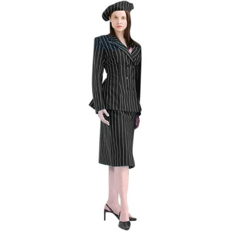 Women's Deluxe Bonnie and Clyde Costume~Large / Black