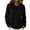 Black, variant on Plus size Sailor Collar Bow Knit Top for Women, Long Sleeve Loose Solid Color Fashion Pullover Sweater