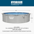 thumbnail image 3 of Bestway Hydrium 15' x 48" Round Steel Wall Above Ground Pool Set, 3 of 9