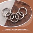 thumbnail image 4 of Zinc Alloy Key Rings for Craft Projects Silver Color Durable and Rust Resistant 15 Pieces, 4 of 9