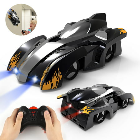 Remote Control Car RC Wall Climber Rechargeable Kids Toys Wall Climbing Cars, Dual Mode 360° Rotation Stunt RC Racing Car, LED Head Gravity-Defying, Gift for Kids Boy