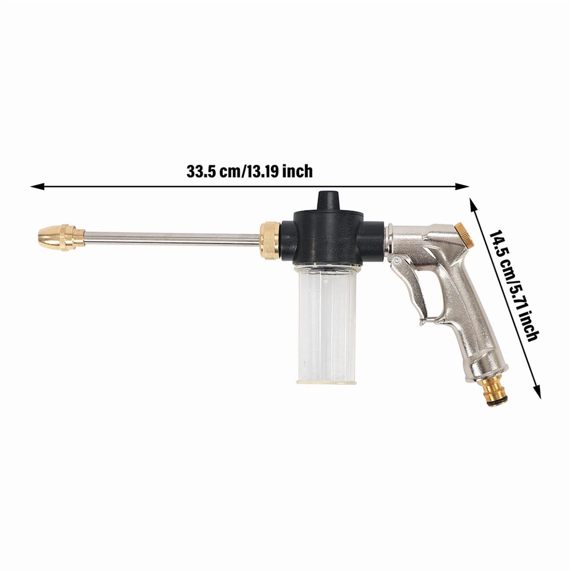 PURELY- High Pressure Water Spray Gun Nozzle Garden Hose Pipe Lawn Car Cleanning Tool