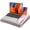 Pink-Medium, variant on Laptop Lap Desk - Portable With Pillow Cushion Fits Up To 15.6 Inch Anti-slip Strip & Storage Function For Home Office Students Use As Computer Stand Marble