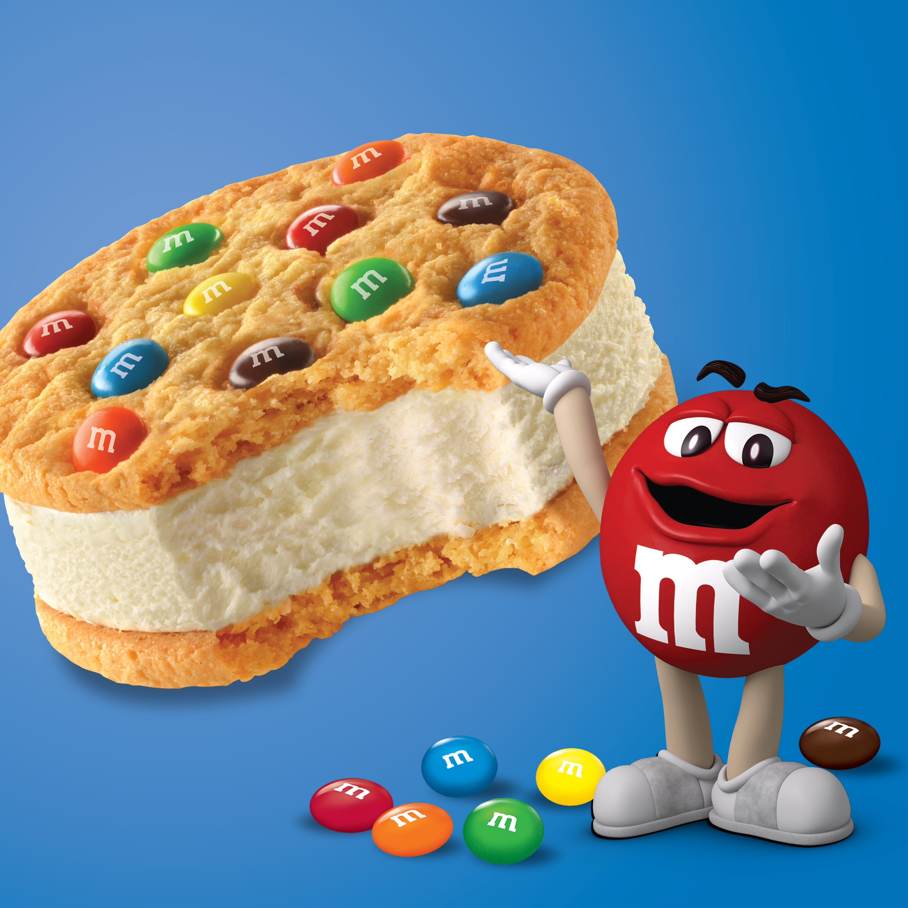 M&M's® Cookie Sandwich With Chocolate Ice Cream - 4 oz at Menards®