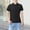 Black, variant on Men's Lapel Overalls T Shirt Short Sleeved Building Materials Workwear Is Dry