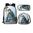 thumbnail image 1 of 3-piece Backpack Suit Cartoon Game Backpack Pencil Case Lunch Bag Backpack Combination-tueuio1, 1 of 4