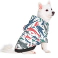 thumbnail image 5 of Cauagu Colorful Shark Pattern Winter Pet Hoodie Sweatshirts- Dog Hoodie Sweater with Leash Hole - Cute Dog Hoodie - Pet Clothes Puppy Cat Custume -X-Large, 5 of 8