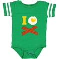 thumbnail image 3 of Inktastic I Love Bacon And Eggs Boys or Girls Baby Bodysuit, 3 of 5