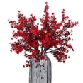 thumbnail image 1 of Jaky-Global 20 unidades de flores artificiales rojas con aliento para bebés, 1 of 6