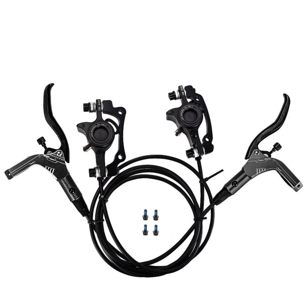 Naiovety Juego de frenos de disco hidráulico, accesorios de repuesto para bicicletas, componentes de bicicleta, accesorios de ciclismo, Kit de frenado, Ciclismo Negro Lado izquierdo y libre Naiovety OD025938-05