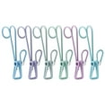 thumbnail image 2 of Cheers 6Pcs Clothing Pins Punch Free Space-saving Plastic Non-Slip Colorful Photo Sock Clips Utility Clips Office Supplies, 2 of 2