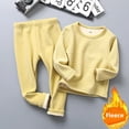 thumbnail image 2 of Sujetadores cálidos para niños, traje grueso con forro polar, abrigo de otoño, pantalones, Base de invierno para niñas, conjunto de 2 piezas a la moda, 2 of 5