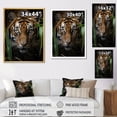 thumbnail image 4 of Designart "Vibrant Tiger Portrait" Animals Floater Framed Wall Decor, 4 of 7