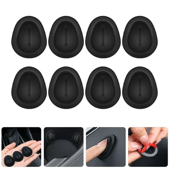 BESTONZON 8Pcs Auto Car Cup Holder Reducer Black Silicone for Vehicles Size Adjustment and Cup Stabilization