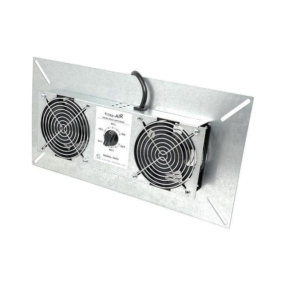 Elite-Air FAT2 220 CFM Dual Fan Crawl Space Ventilator with Dehumidistat