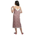 thumbnail image 2 of Moomaya Robe de Nuit Imprimée pour Femmes, Col en V, Bretelles Spaghetti, 2 of 6