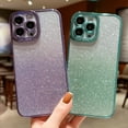 thumbnail image 2 of Allytech Compatible with iPhone 14 Pro Case (2022), Glitter Sparkly Shiny Bling Rubber Gel Slim Shell for Women Girls Camera Protective Case for iPhone 14 Pro 6.1" 5G, Navyblue, 2 of 9