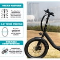 thumbnail image 5 of Meghna Bike Fat Tire 26x3.0 inch 2 pack Bicycle Tire Heavy Duty Wear-Resistant Mountain Snow Tire 26 inch for E-Bike Black, 5 of 8