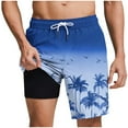 thumbnail image 1 of Pantalones Cortos Casuales para Hombre Imprimir con Bolsillos Pantalones de Playa de Cintura Elástica, Pantalones Cortos de Cintura Elástica para Hombre, 1 of 6