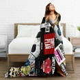 thumbnail image 4 of Blanket Simple Music Plan Band Throw Flannel Blankets Soft Bed Blanket for Couch Sofa Bedroom Home Decor Gift Blankets for All Seasons 40x50, 4 of 6
