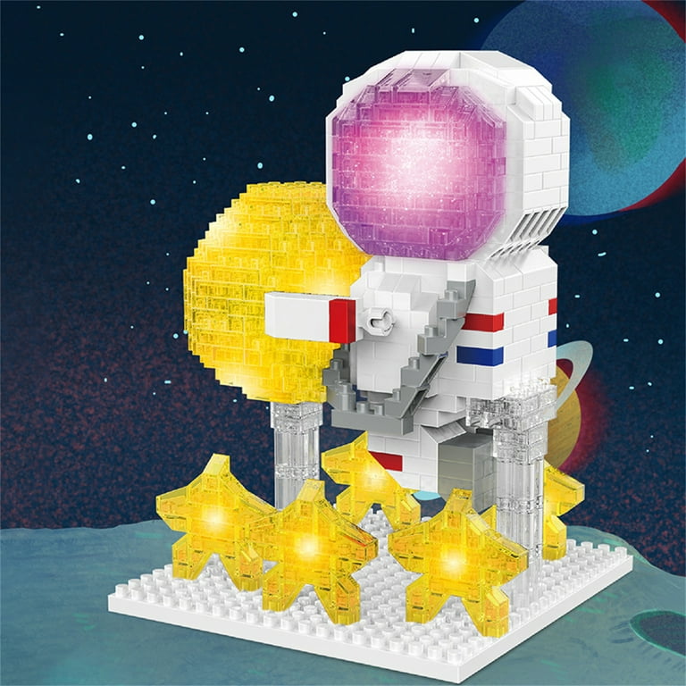 Astronaut Mini Building Sets, Micro Blocks Cool Small Toys with