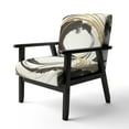 thumbnail image 3 of Designart "Spiral Pattern" Upholstered Modern & Contemporary Accent Chair and Abstract Arm Chair - Multiple Color & Pattern, 3 of 7