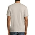 thumbnail image 2 of Hanes Men's & Big Men's Authentic Short Sleeve Pocket Tee, Sizes S-3XL, 2 of 5
