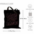 thumbnail image 2 of Saintly Spells in the Silence Funny Witch Halloween Canvas Bag 1Pc, 2 of 5