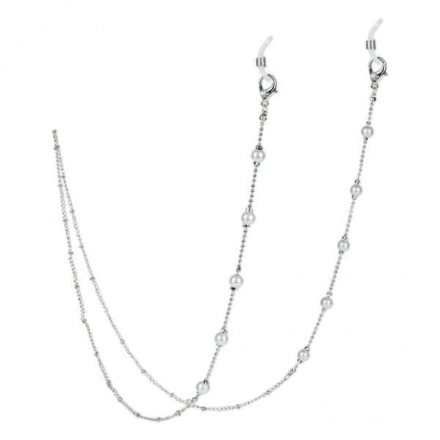 Bunblic 3x Chaîne de Lunettes de Soleil Collier Lanière Perle 3 Pcs