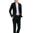 thumbnail image 1 of Men Business Formal 2 Pieces Tuxedo Suit Blazer Jacket + Trousers Set, 1 of 2