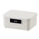 thumbnail image 1 of Toystoory Caja de almacenamiento segura con capacidad de apilamiento y partición interna Caja organizadora resistente y duradera Almacenamiento y organización del hogar blanco, 1 of 6