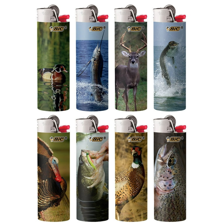 BIC Special Edition Outdoors Series Lighters, Set of 8 Lighters