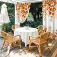 thumbnail image 4 of Outdoor Curtains for Patio Waterproof, Orange Eucalyptus Leaves Outdoor Privacy Panels Grommet, Spring Summer Botanical Blackout Outside Curtains for Porch/Cabana/Pergola/Gazebo 54"x84", 2 Panels, 4 of 8