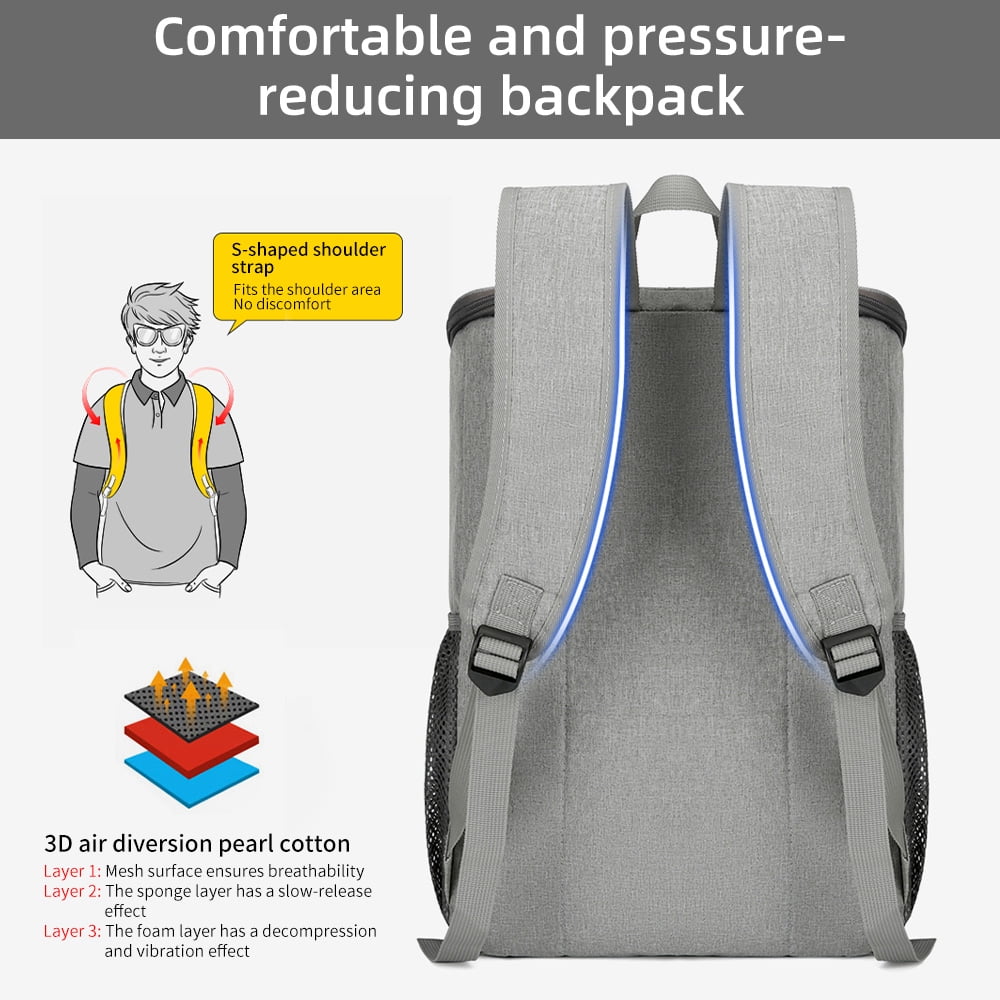 cooler backpack,24l Coolers Leak Proof Waterproof Soft Cooler Men Women Coolers Leak Proof Soft Lunch Cooler Lunch Buzhi 24l Qisuo Wotao Cooler 24l Black