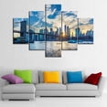 thumbnail image 2 of TISHIRON 5PCS Framed City Theme Canvas Wall Art Set,60"x40" New York Cityscape Wall Canvas Art Decor, 2 of 7