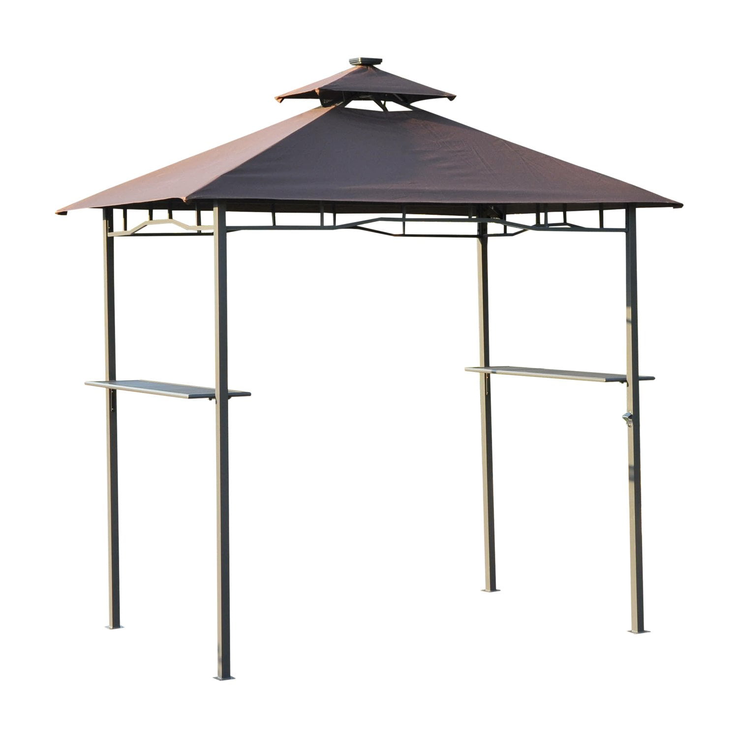 Outsunny 8 ft. 2-Tier Outdoor LED Grill Gazebo by Aosom LLC