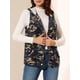 thumbnail image 5 of CHAQUETA CON CAPUCHA Y CORDÓN DE CAMUFLAJE PARA MUJERES INSPIRADA CHIC, VESTA CARGO AZUL S, 5 of 7