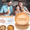 thumbnail image 1 of Air Fryer Liners Set 120Pcs Air Fryer Parchment Paper Liners with 100Pcs Gloves Non-Stick Air Fryer Paper Liner Waterproof Oil-proof Parchment Paper for Baking Cooking Roasting Microwave, 1 of 10