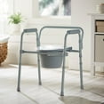 thumbnail image 5 of McKesson Commode Chair, Fixed Arm, Steel, 350-lb Weight Capacity, 4 Ct, 5 of 6