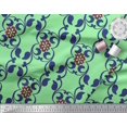 thumbnail image 2 of Soimoi Rayon Fabric Floral & Filigree Damask Printed Fabric 1 Yard 42 Inch Wide, 2 of 3