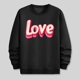 thumbnail image 3 of Ceisia Men's Regular-Fit Crew-Neck Heart-Letter Printed Casual Sweatshirt Gift, 3 of 6