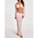 thumbnail image 4 of Mujeres Y2K Hollow Out Falda de punto Conjuntos de manga larga Cuello cuadrado Crop Tops + Faldas largas Mujer Sexy Beach 2pcs Sets, 4 of 5