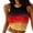 xx-Red14, variant on Women's Gradient Color Racerback Crop Tank Ribbed Slim Fit Sport Daily Sleeveless Camisole