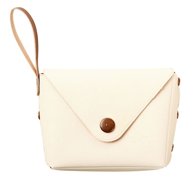Sac à Main Makaron Uni Couleur Bonbon avec Boucle pour Étudiant