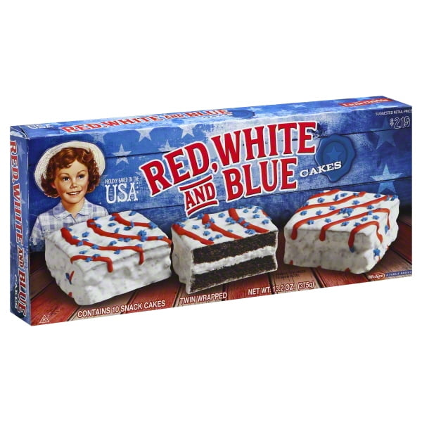 Little Debbie Red, White, & Blue Cakes, 10 ct, 13.2 oz